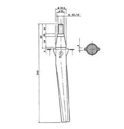 DENTE PER ERPICE ROTANTE FORIGO ROTER ITALIA E/41 CF